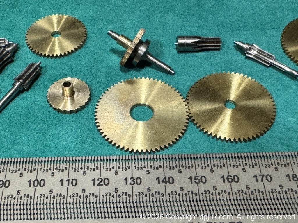 bar billiards table timer clock gears and pinions